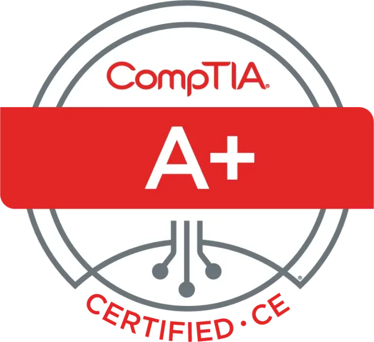 Computer repair technician servicing office desktop computer in Lincoln NE business