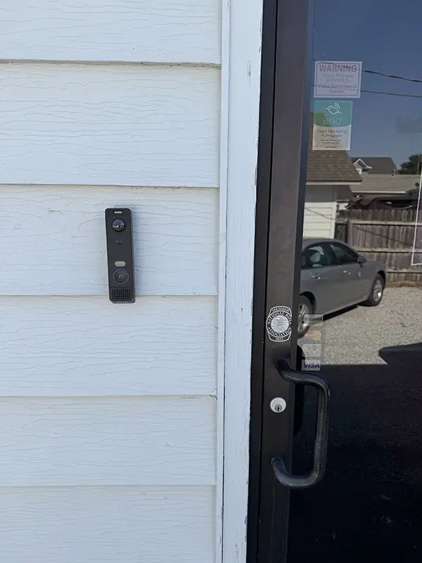 Door access control keypad installed by The Computer Magician